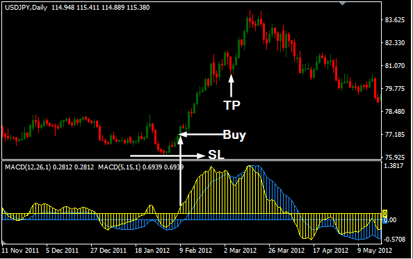 Double MACD Momentum Forex Indicator buy