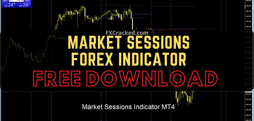 fxcracked.com Market Sessions Forex MT4 indicator Free Download