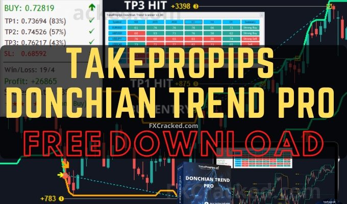 TakePropips Donchian Trend PRO Indicator FREE Download FXCracked.com