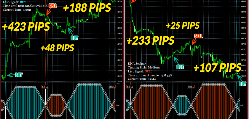 6 Monster Trades on M30 +1024 Pips Total. FXCracked.com